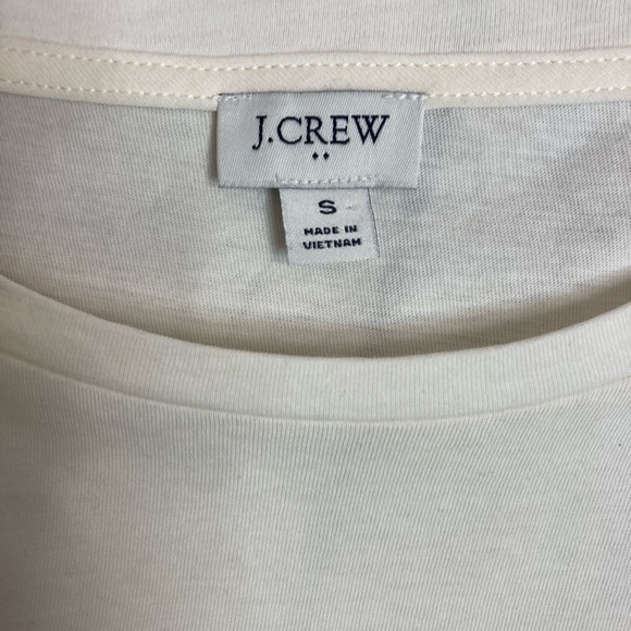 J. Crew Eyelet Puff Short Sleeve Tee Blouse Crewneck - Picture 6 of 9